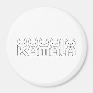  Kamala Cat Letter President 2024  Magnet