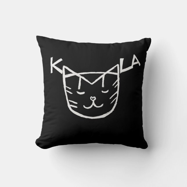 Kamala Cat Pillow (Front)