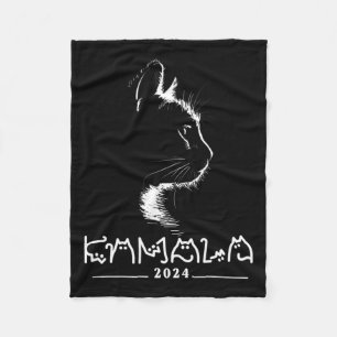 Kamala Cat Voting Kamala-harris 2024 Fleece Blanket