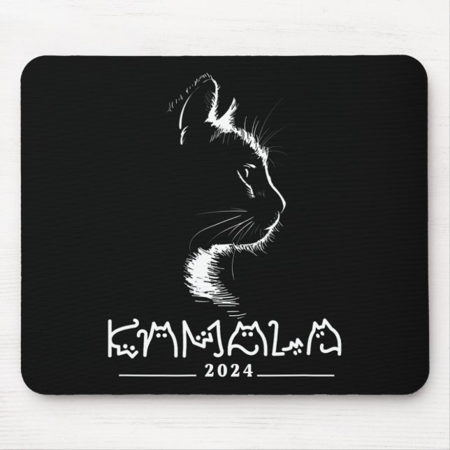Kamala Cat Voting Kamala-harris 2024  Mouse Mat (Front)