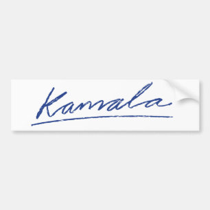 Kamala Cursive Bumper Sticker