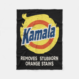 Kamala Detergent Removes Stubborn Orange Stains Fleece Blanket
