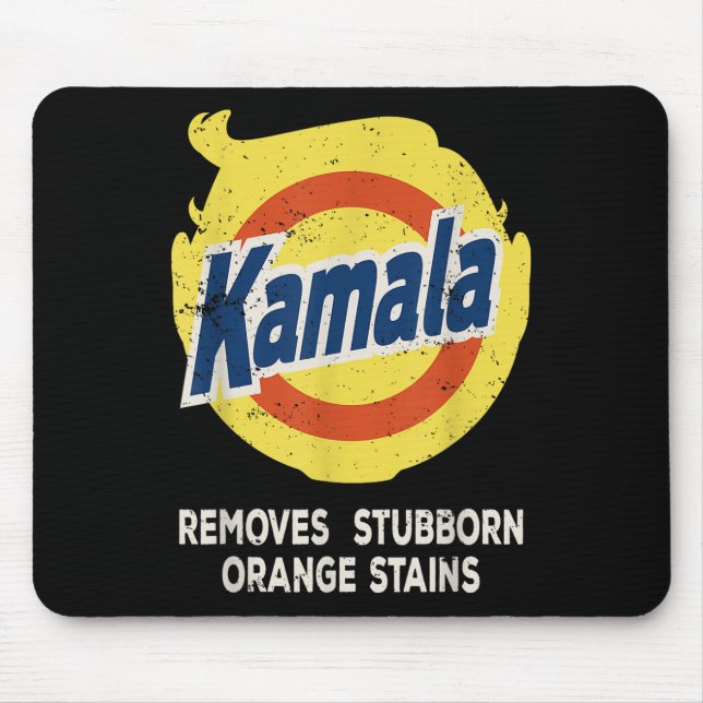 Kamala Detergent Removes Stubborn Orange Stains Mouse Mat (Front)