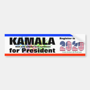 KAMALA  FOR PRESIDENT - 2020 - BUMPER STICKER