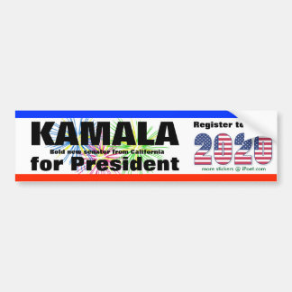 KAMALA  FOR PRESIDENT - 2020 - BUMPER STICKER