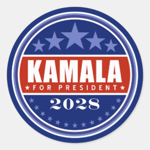 Kamala for President 2028 Classic Round Sticker