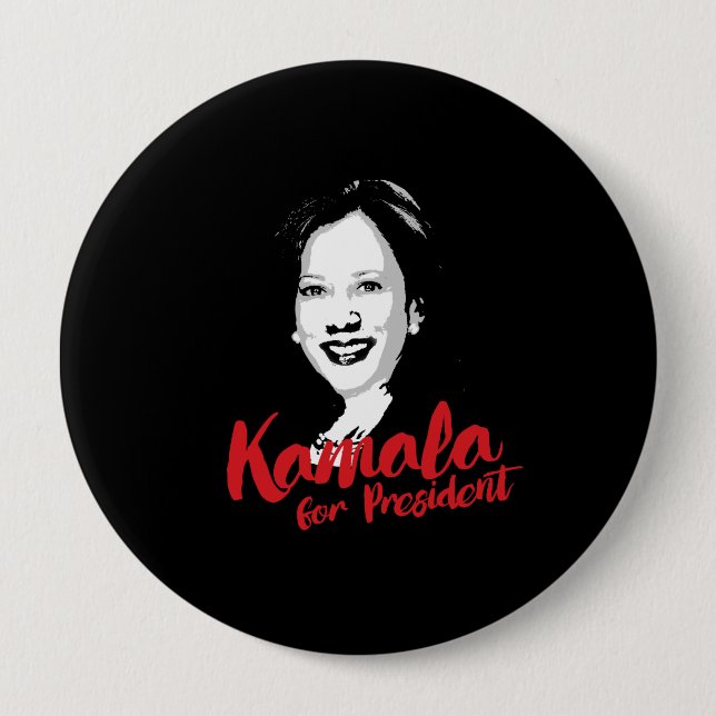 Kamala for President - Calligraphy - 10 Cm Round Badge (Front)