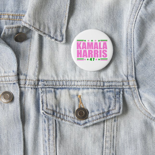 Kamala for President Election Button (In Situ)