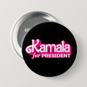 Kamala for President Pink Style 7.5 Cm Round Badge