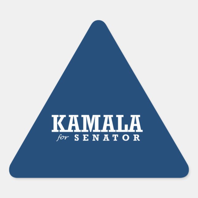 KAMALA FOR SENATOR TRIANGLE STICKER (Front)