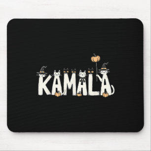 Kamala Halloween Cat Lover Witch Name Design  Mouse Mat