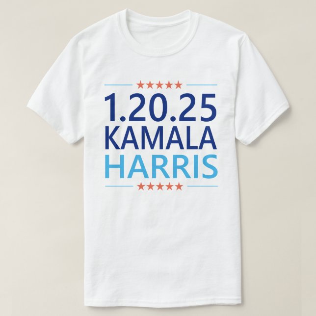 Kamala Harris 1st Woman President 1.20.25 T-Shirt (Design Front)