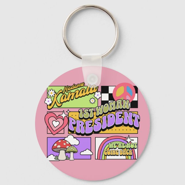 Kamala Harris 1st Woman President Inauguration Key Ring (Front)