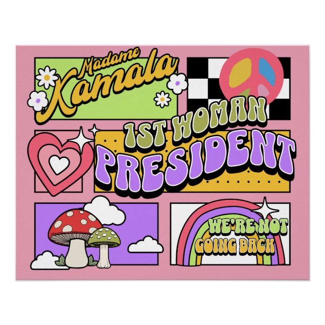 Kamala Harris 1st Woman President Inauguration Poster (Front)