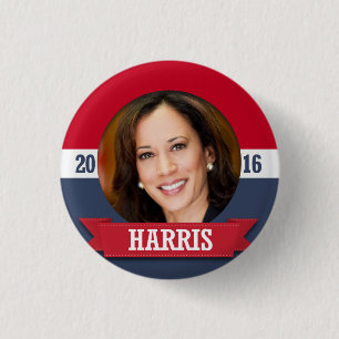 KAMALA HARRIS 2016 3 CM ROUND BADGE