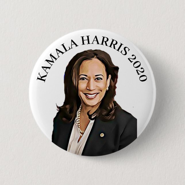 Kamala Harris 2020 Presidential Election Candidate 6 Cm Round Badge (Front)