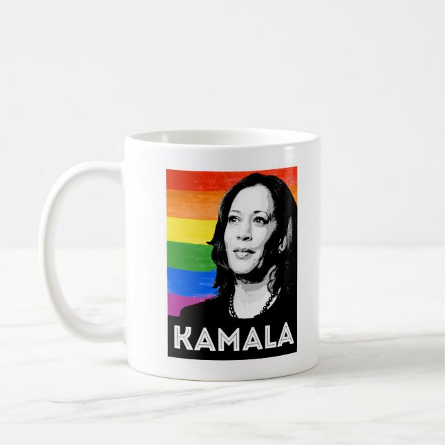 KAMALA HARRIS 2020 PRIDE POSTER COFFEE MUG (Left)