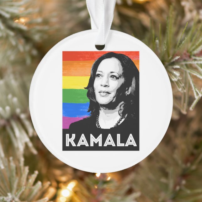 KAMALA HARRIS 2020 PRIDE POSTER ORNAMENT (Tree)