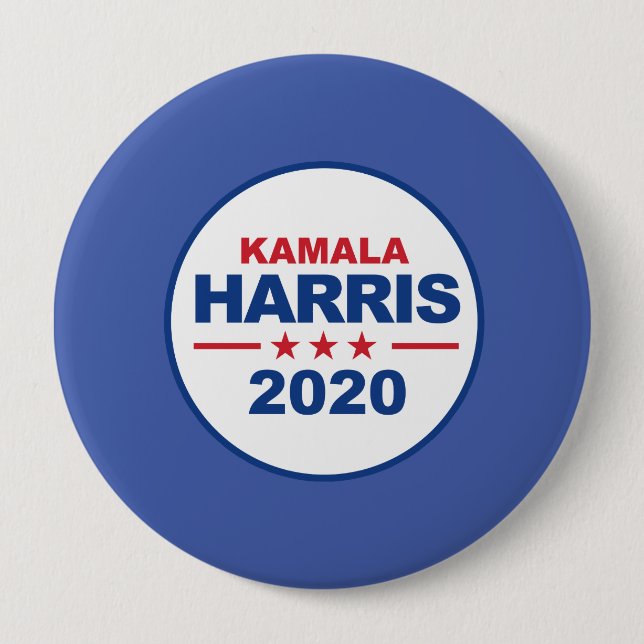 Kamala Harris 2020 - Sticker - 10 Cm Round Badge (Front)