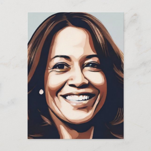 Kamala Harris 2024 1st Indian Black Melanin Sista Postcard (Front)