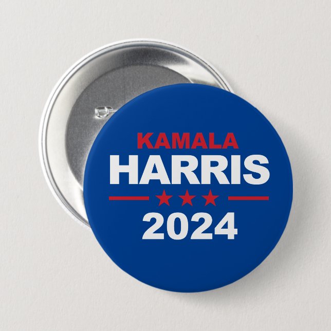 Kamala Harris 2024 7.5 Cm Round Badge (Front & Back)