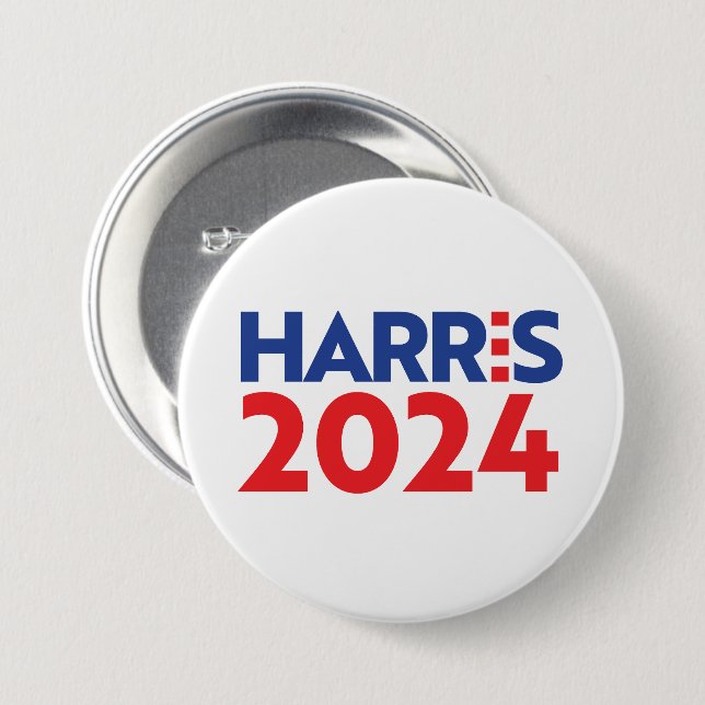 Kamala Harris 2024 7.5 Cm Round Badge (Front & Back)