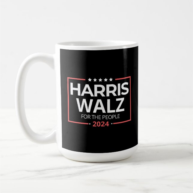 Kamala Harris 2024 AND For President Election Camp Coffee Mug (Left)