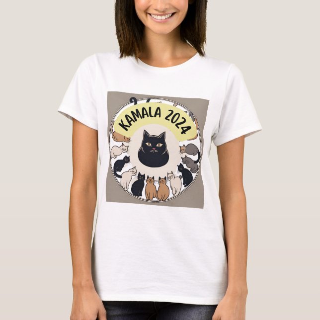 KAMALA HARRIS 2024 CATS TSHIRT (Front)
