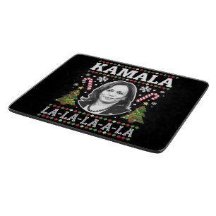 Kamala Harris 2024 Christmas Comma La Xmas Cutting Board