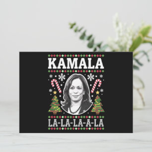 Kamala Harris 2024 Christmas Comma La Xmas Holiday Card