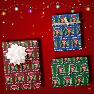 Kamala Harris 2024 Christmas  Wrapping Paper Sheet