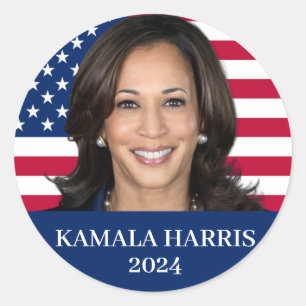 Kamala Harris 2024 Classic Round Sticker