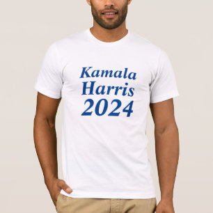 Kamala Harris 2024 Custom Name and Year White T-Shirt