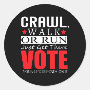 Kamala Harris 2024 Election Anti Trump  Classic Round Sticker