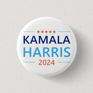 Kamala Harris 2024 for President 3 Cm Round Badge
