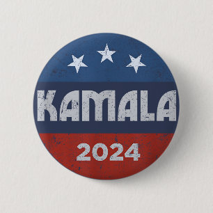 Kamala Harris 2024 For President 6 Cm Round Badge