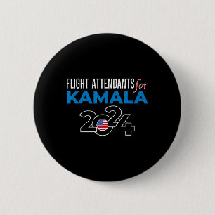 Kamala Harris 2024 For President 6 Cm Round Badge
