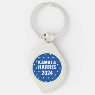 Kamala Harris 2024 for President Button Key Ring