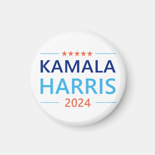 Kamala Harris 2024 for President Button Magnet