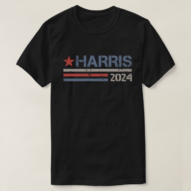 Kamala Harris 2024 For President Campaign T-Shirt (Design Front)