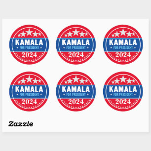 Kamala Harris 2024 for President Classic Round Sticker