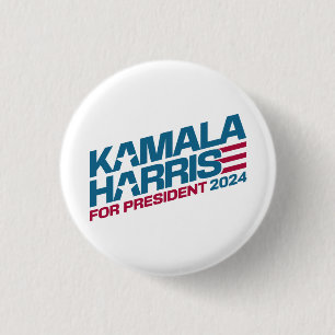 Kamala Harris 2024 For President Election Campaign 3 Cm Round Badge