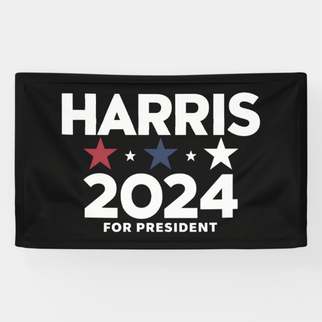 Kamala Harris 2024 For President Election Campaign Banner (Horizontal)