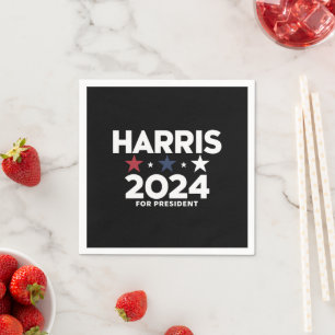 Kamala Harris 2024 For President Election Campaign Napkin