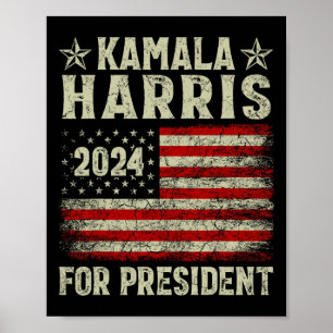 Kamala Harris 2024 For President Election Campaign Poster