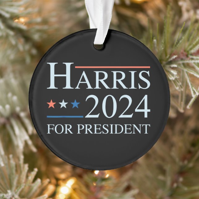 Kamala Harris 2024 For President Ornament (Tree)
