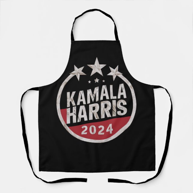 Kamala Harris 2024 For President Retro Election Apron (Front)