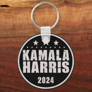 Kamala Harris 2024 For President Retro Election Key Ring