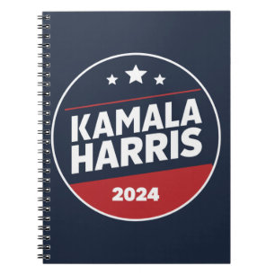Kamala Harris 2024 For President Retro Election Notebook