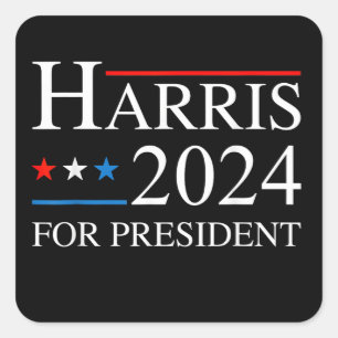 Kamala Harris 2024 For President Square Sticker
